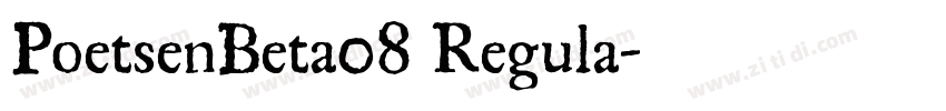 PoetsenBeta08 Regula字体转换